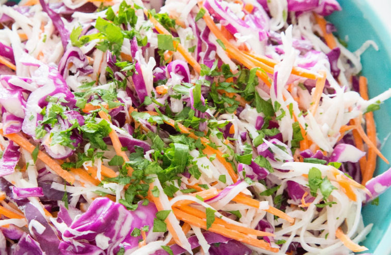 Kohlrabi and Carrot Slaw Live Healthy! Cooks
